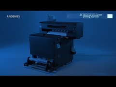 2024 DTF Printer 2 Teste i3200 A1 Dimensione CMYKW Inchiostro e frullato CE/UKCA/ROHS Certificato