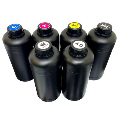 CMYKW V UV Vanish Ink per la stampa digitale 1000 ml per l'autocolante Stampa UV a piatta tela I3200 XP600 teste