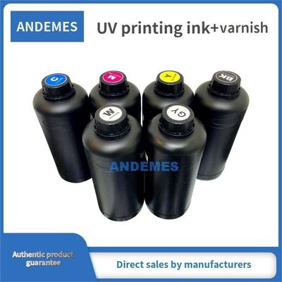 CMYKW V UV Vanish Ink per la stampa digitale 1000 ml per l'autocolante Stampa UV a piatta tela I3200 XP600 teste
