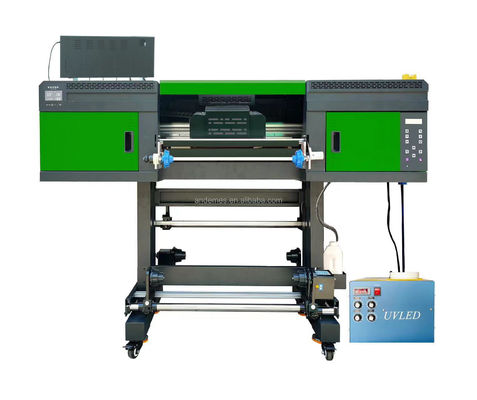 130 KG Andemes 24INCH UV Sticker Printer Machine Custom Small Inkjet UV DTF Flatbed Roll con laminatore AB FIM