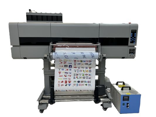 24 pollici da rotolare a rotolare 60 cm Wide UV Printer con 3EPS I3200 teste e laminatore tutto in uno