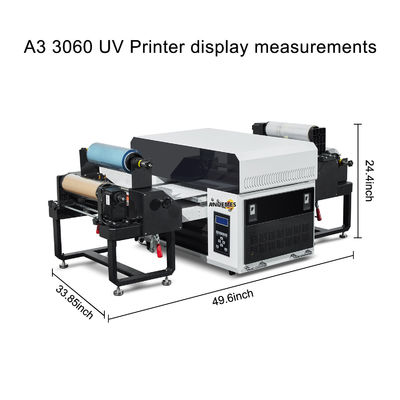 Stampa UV a rullo A3 da 30 cm con testina XP600 e certificati CE/UKCA/ROHS