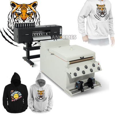 Stampante DTF professionale con inchiostro bianco larghezza di stampa 60 cm 3 teste asciugatrice fluorescente