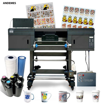 CMYKWWWW Ink Color UV Printer A1 6090 2 in 1 Macchina per la pubblicità e il branding 24 pollici