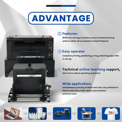 Stampa T-shirt multicolore 17 pollici 42 cm Stampa A2 DTF con doppia testa Ep xp600/I3200