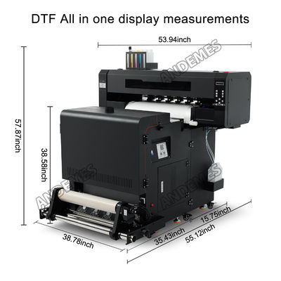 60cm Stampante UV Dtf I3200 T-shirt con testa da stampa per pellicola PET Stampa di camicia personalizzata