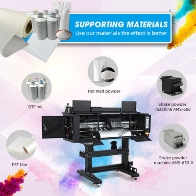 A1 60cm Dtf Stampante Roll To Roll Machine Tutto in un solo modello Circolazione di inchiostro bianco