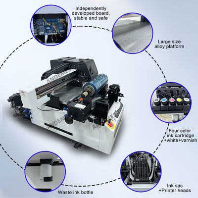 Stampa su vetro con stampante UV utilizzando Epson XP600*3 Print Head in colore grigio