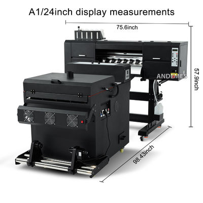 24 Inch DTF Printer with Dual I3200 Heads and 600 mm Print Dimension for High-Speed Direct to Film Printing