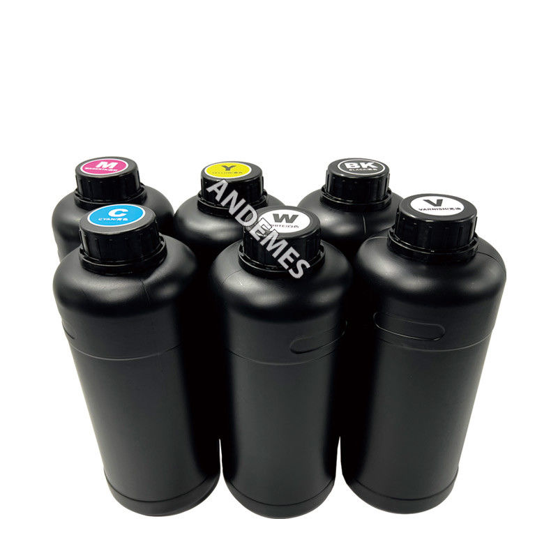 CMYKW V UV Vanish Ink per la stampa digitale 1000 ml per l'autocolante Stampa UV a piatta tela I3200 XP600 teste