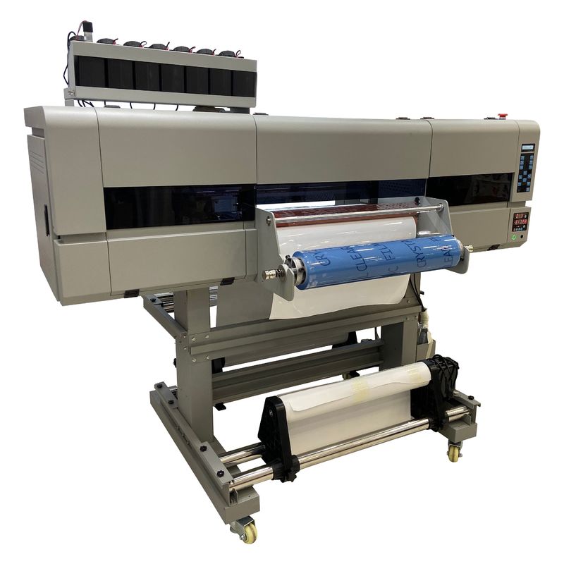 24 pollici da rotolare a rotolare 60 cm Wide UV Printer con 3EPS I3200 teste e laminatore tutto in uno