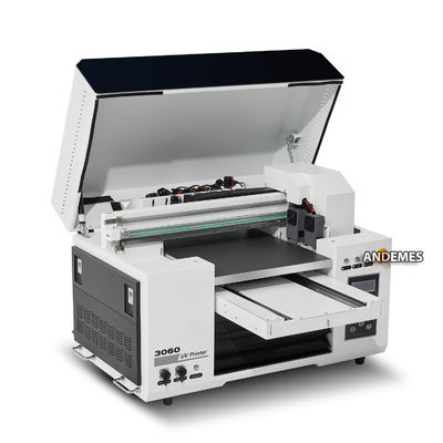 A3 30cm Xp600 CMYK White Varnish UV Flatbed Printer con software Miantop