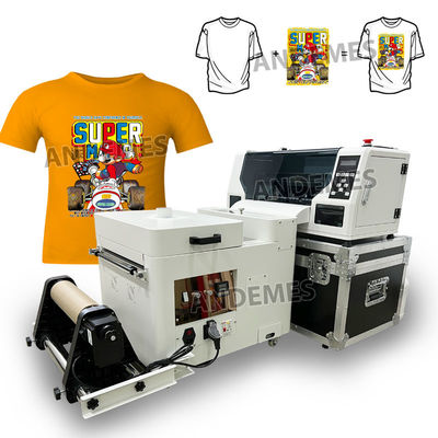 Model A3 Mini DTF da 13 pollici con forno CMYKW per frullato di inchiostro e due teste XP600