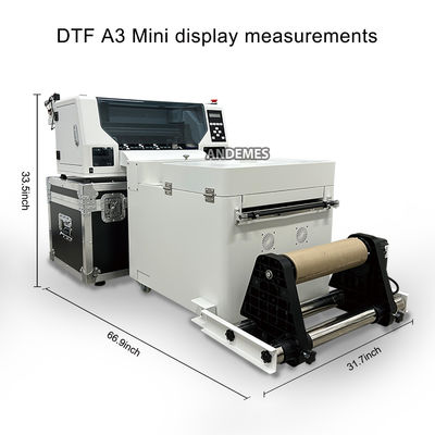 Mini stampante A3 dtf eps a doppia testa xp600 forno a polvere